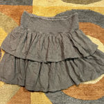 Aerie Olive Green Ruffle Skirt Short Mini Preppy Style Size Small Photo 0