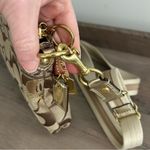 Coach Vintage Poppy Signature Tan Canvas Gold Metallic Swing Pack Crossbody NWT Photo 10