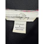 Ming Wang Black Pink Trim Knit Sweater Tank Cardigan Set Size L Photo 2