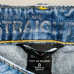 New York And Company Straight Boyfriend Low Rise Crop Jeans Distressed 0 Mid Wash Photo 6