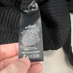 Aritzia Wilfred Cropped VNeck Ribbed Tie Waist Sweater Black Size Small Photo 6