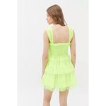 For Love & Lemons  Crazy For You Mini Dress Lime Photo 2