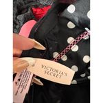 Victoria's Secret Victoria’s Secret Black Polka Dot Babydoll Lingerie with Pink Bow – Size 36C Photo 5