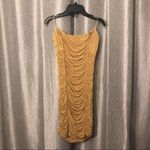 Guess Sexy Ruffled Tan Tube Top Cocktail Dress Photo 1