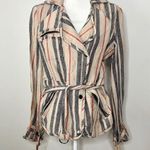 Free People  Moto Linen Jacket-Oversized Photo 7