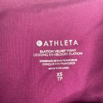 Athleta  Elation Velvet Tight Legging Women's XS Purple‎ Full Length Activewear Photo 3