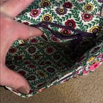 Vera Bradley Pink/Green Floral Quilted Fabric Shoulder Bag Green Photo 9