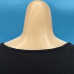 Garnet Hill Black V-Neck Wrap Top Dress Size Medium Photo 3