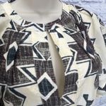 Maria Cher Formosa Carol Short Dress Mix 1 Cream Green Size L Aztec Tie Belt Brown Size L Photo 4