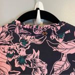 Maaji Rose Joy Swim Cover Up Dress Caftan in Pink & Black Floral Print Sz M EUC Photo 10