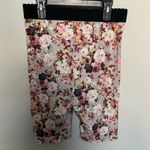 For Love & Lemons Tiffany Floral Bike Shorts Medium Pink Gray Black Photo 5