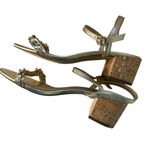 Lilly Pulitzer  Marcia‎ Block Heel Sandal Metallic Gold Leather Women's Size 8 Photo 6