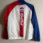 Pepsi  Windbreaker W/Hood Color Block Retro Logo Zip Front/Pockets Unisex Photo 2