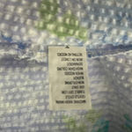 Miss Elaine Housecoat Womens Medium Blue Floral Seersucker Lightweight‎ Summer Photo 8