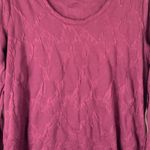 Simply Vera, Vera Wang Simply Vera Vera Wang purple long sleeve textured knit top woman’s size large Photo 1