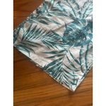 C&C California 100% Linen Wide Leg Floral Pants Tropical Green Palms Size S Photo 2