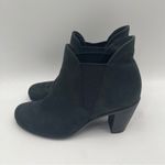 Ecco  Boots Black Heeled Leather Nubuck Pull On Elastic Ankle Comfort SZ38(7/7.5) Photo 3