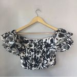 DO+BE NWT Blouse Crop Off The Shoulder Top Resort Wear Ruffle Small Photo 5