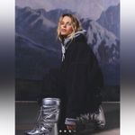 Free People Mountain High Half Zip Fleece Black Combo small Photo 1