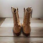 Coconuts by Matisse  Bambi Crocodile Pointed Toe Zippered Cowboy Booties Womens 8 Photo 3