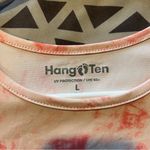 Hang Ten Women's Size L Pink White Tie-Dye Long Sleeve Top UV Protect Zip Pocket Photo 2