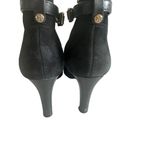 Tory Burch Black Suede Buckle Ankle Booties Boots Size 8.5 Photo 10