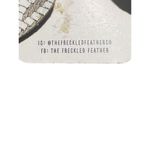 The Freckled Feather Earrings Suede Leather Woven Gold White Hook 2.5" NWT Photo 2