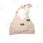 Size 3XL Halter Top w/ Rhinestone Hearts White Photo 3