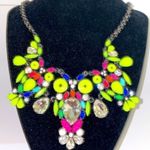 Amrita Singh Iconic  Kingstreet statement necklace with Australian crystals. NWT. Photo 1