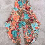 MSK Floral Print Gaucho Jumpsuit Strappy Green Size M NWT Size M Photo 4