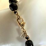 Monet black and gold tone bracelet Photo 6