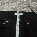 RE/DONE Originals 90s High Rise Ankle Crop in Jet Black With Rips Size 25 Photo 9