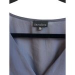 Zenobia Women's 3XL Blouse – Long Sleeve V-Neck with Smocked Hem & Cuffs Slate Photo 1