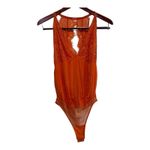 Free People Intimately  Coralina Bodysuit NWT Womens S Coral Lace Boho Festival Photo 9