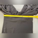 MISA Los Angeles Black Top W/ Ruffle and Pom Poms size Medium Photo 3