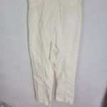 Lucky Brand Denim Jumpsuit XS Cream Sleeveless Front Zip Drawstring New Photo 6