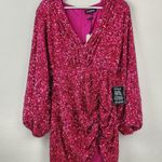 Retrofête Retrofete Edith Mini Dress in Orchid Pink Sequin Size Large NWT V Neck Photo 1