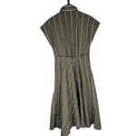Sara Roka Draetra Striped Poplin Midi Dress Striped Multi Size US 10 IT 46 Photo 1