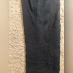EXPRESS Classic Black Cotton Full Length Leggings with Beading Design - size L Photo 4