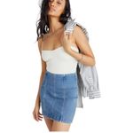 Free People Modern Femme Denim Mini Skirt Sz 6 Photo 7