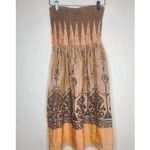 Lapis Anthropologie Convertible Maxi Skirt Dress OS Navy Boho Gypsy Whimsical Orange Size undefined Photo 3
