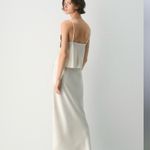 Aritzia Cream Maxi Skirt Photo 1
