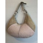 UGG Bag Purse Shoulder Handbag Pink Tan Suede Shearling Malibu Boho Handbag Photo 2