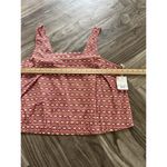 a.n.a  Womens 100% Cotton Floral Geo Print Square Neck Top Retro Geo Red 1X Photo 3