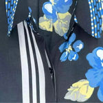 Lands' End Lands’ End Blue Yellow Floral Long Sleeve Button Down Shirt Dress Size 6 Small Photo 3