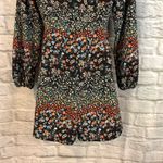 ZARA  Basic XS Floral V-Neck Long Sleeve Romper Photo 7