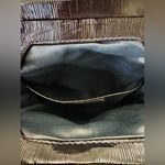 Fendi VINTAGE Black Patent Leather EVENING Bag BLACK WITH NAVY STRAP with COA Photo 13