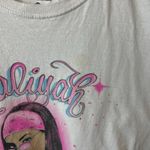 Urban Outfitters Aaliyah Rap Tee T Shirt Small S White Womens Graphic Photo 14