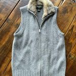 Eddie Bauer  Vest Wool Alpaca Faux Fur Preppy Casual Outdoor Collegiate Camping Photo 7