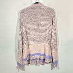 Lucky Brand  Women's Space Knit Stripes Boho Button Up Cardigan Size XL Photo 2